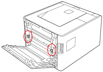 gray levers in the up position