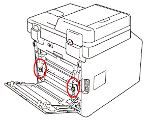 Gray levers in the up position