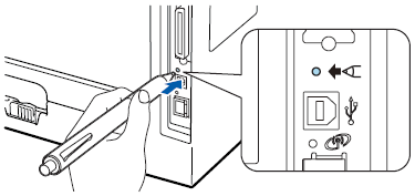 Drücken Sie die Taste Wireless Setup