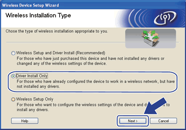 Wireless-Installationstyp