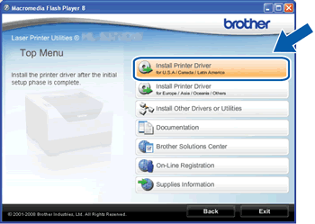 Menu principal du CD-ROM