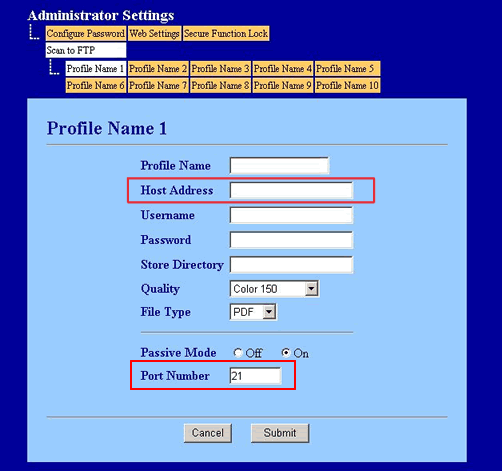 FTP server located locally 