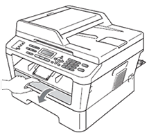 Open the manual feed slot cover.