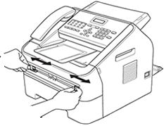 Set manual feed slot guide.