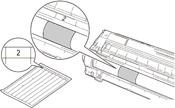 Drum roller numbered markers