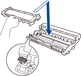 Put the toner firmly into the drum