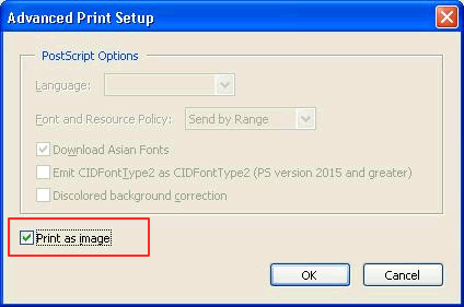 Some characters are missing when printing files Adobe® / Adobe® Acrobat® Reader® / Adobe® Reader®. What can I do to correct this? | Brother