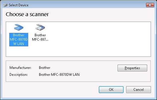 How do I start the Scanner and Camera Wizard in Windows Vista/ Windows 7? |  Brother
