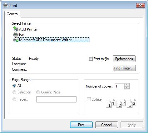 I print using the XML Paper Specification Printer Driver, the print result is not what I exepected, it is very different from the original draft or preview or I cannot