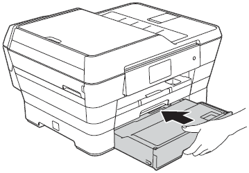 Geninstaller papirbakke nr. 2, indtil den låser