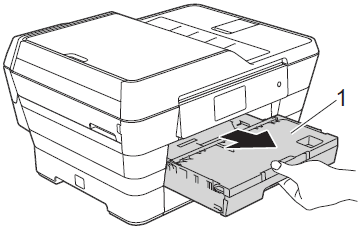 Remove the Paper tray completely