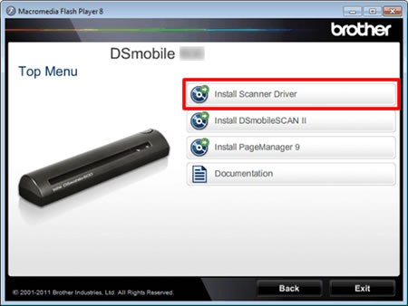 Install the scanner (For Windows) | Brother