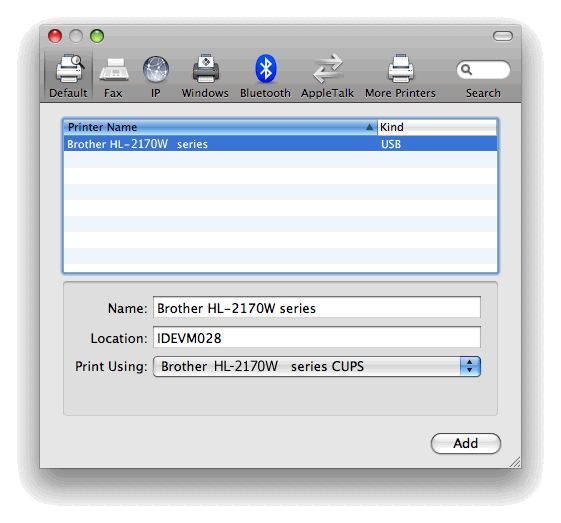Päivitin Macintoshin käyttöjärjestelmän ja nyt USB-tulostus ei toimi.  Tulostin on "Offline"-tilassa. | Brother