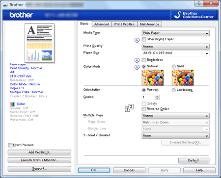 Color Settings –  Support