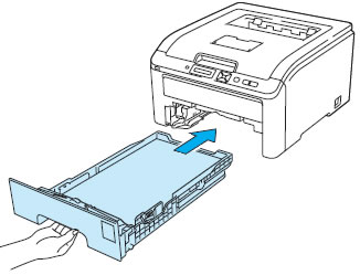 Papierlade terugplaatsen