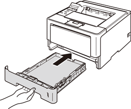 Papierlade terugplaatsen in printer