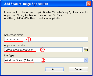 Aggiungere l'applicazione scansione a immagine