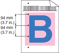 Barevné skvrny na 94mm (3,7 palce)