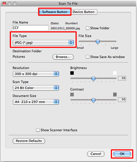 Numériser plusieurs pages dans un seul fichier au lieu de numériser chaque  page dans un fichier différent. | Brother