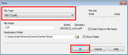 Finestra di dialogo delle impostazioni