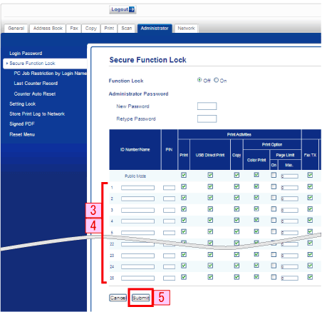 SFL specific user restriction