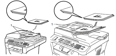 Place the documents in the ADF.