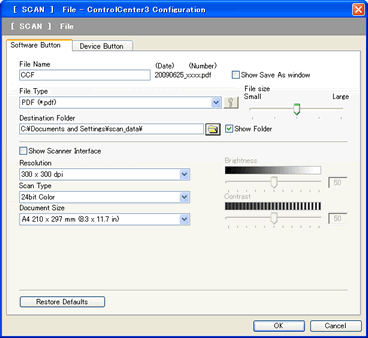 Escanear y guardar un documento en formato PDF (Escanear a archivo) |  Brother