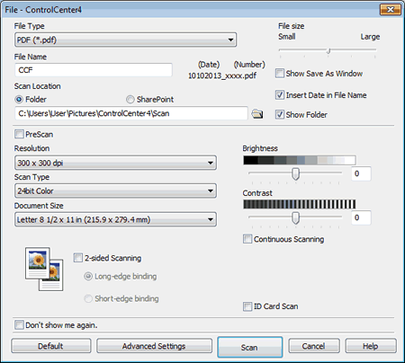 ScanSettingsDialogBox