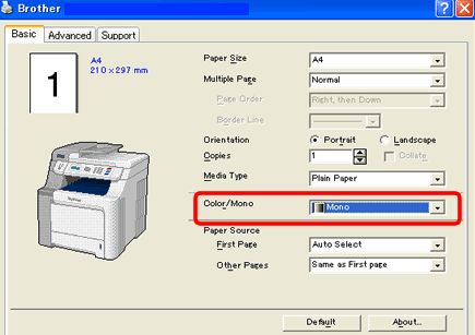 Imprim în principal documente în alb şi negru. Cum pot opri consumul  cartuşelor color atunci când imprim? | Brother