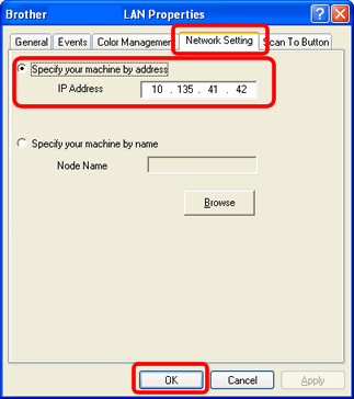 È possibile stampare ma non eseguire la scansione tramite rete. (Per  Windows) | Brother