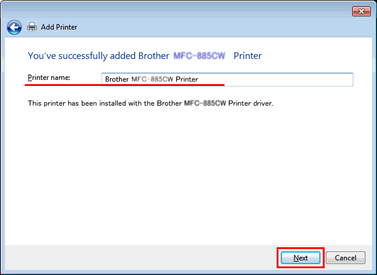 You've successfully added Brother Printer