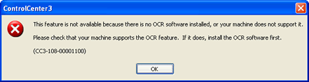 error message