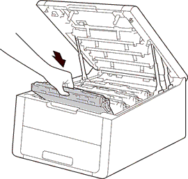 Toner en drum plaatsen