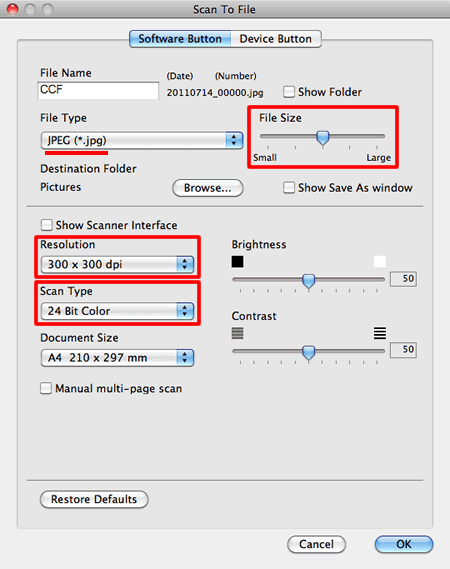 Scan Single or Multiple Pages to a Folder in a Single PDF File, DCP‑L2600D, DCP‑L2620DW, DCP‑L2622DW, DCP‑L2627DW, DCP‑L2627DWXL, DCP‑L2627DWE, DCP‑L2640DN, DCP‑L2660DW, DCP‑L2665DW