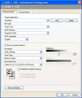 brother scanner ocr software windows 10