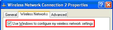 Check in Use Windows to configure my wireless network settings.
