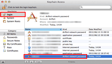 Find oplysninger om trådløs sikkerhed (f.eks. SSID, netværksnøgle osv.) til Mac  os X 10.5 eller nyere | Brother