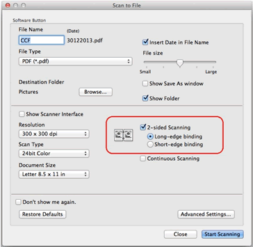 brother mfc 9330cdw how to scan double sided copies