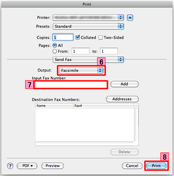 how to send fax from my mac laptop