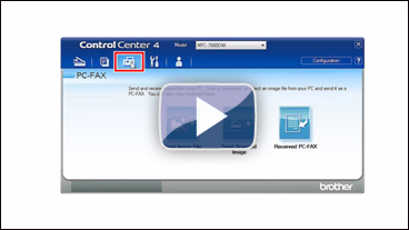 Scan a document and send it as a fax from the computer using the  ControlCenter4 and Brother PC-FAX software (For Windows) (video  instructions available) | Brother