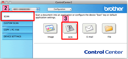 Escanear un documento de texto y convertirlo en un archivo de texto |  Brother
