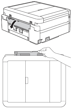 Loading in manual feed slot. | Brother