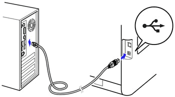 USB cable entry point