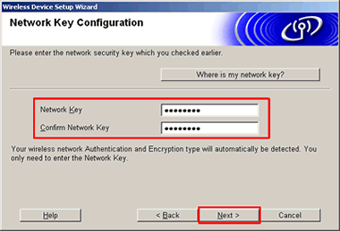 Network Key Configutation