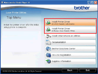 CD-ROM main menu