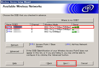 Verfügbare Wireless-Netzwerke