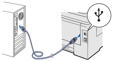 USB cable entry point