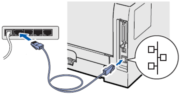 LAN cable entry point