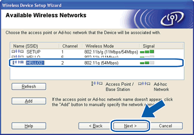 Verfügbare Wireless-Netzwerke