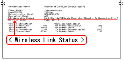 Check the connection result of the Wireless Setup